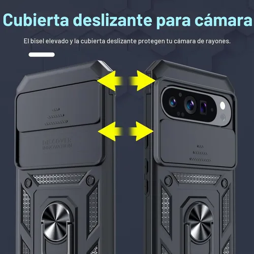 Vista 3 de Funda para cámara deslizante integrada para Google Pixel 10 Pro XL, color negro