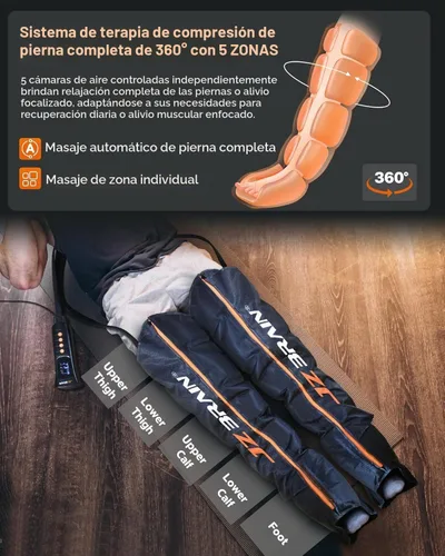 Vista 3 de Botas de compresión, masajeador de compresión de piernas completas