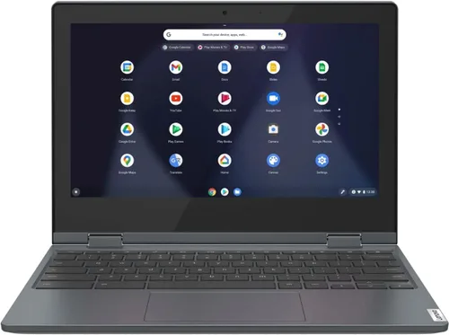 Vista 2 de Lenovo Flex 3 Chromebook 11.6" HD 2 en 1 - Laptop con pantalla táctil, Intel Celeron N4020, 4 GB de RAM, 64 GB eMMC, Abyss Blue