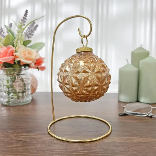 Vista 3 de Bard's Gold-Toned Ornament Stand, 7" H x 4" W x 4" D