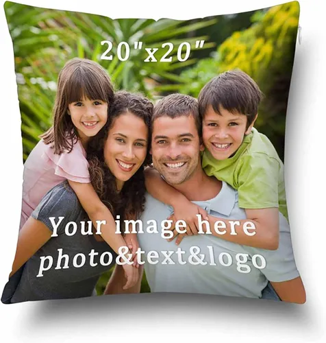 Vista 28 de Funda de almohada con foto personalizada, regalos para la familia, fotos personalizadas, fundas de almohada decorativas personalizadas, regalos