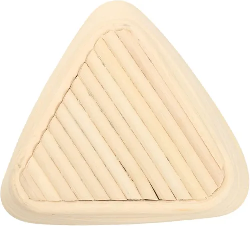 Vista 10 de HEMOTON Cesta de prueba tejida a mano, 2 unidades, triangular, suministros para hornear, color caqui, para panaderos caseros para masa madre