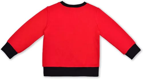 Vista 3 de Marvel Conjunto de sudadera y pantalón de Spiderman para niños pequeños y pequeños, rojonegro