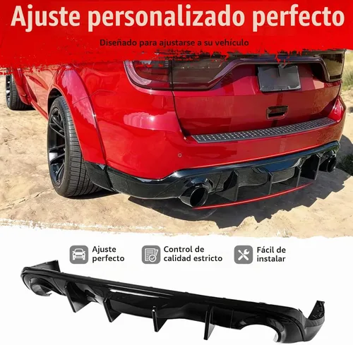 Vista 2 de Fit 2011-2026 Dodge Durango Rear Diffuser Gloss Black Brillo negro