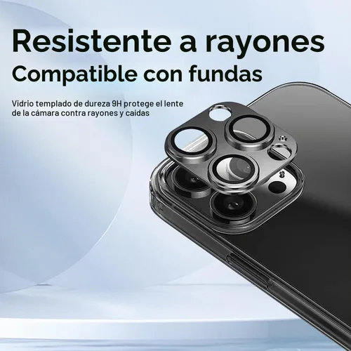 Vista 4 de T Tersely Paquete de 2 protectores de lente de cámara diseñados para iPhone 14 Pro/iPhone 14 Pro Max, protector de cámara de metal de aleación