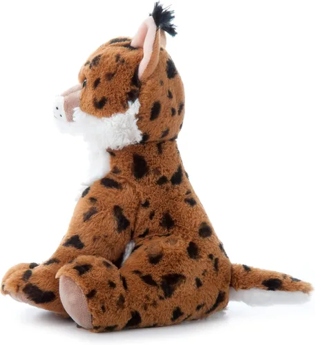 Vista 8 de The Petting Zoo Bobcat - Animal de peluche, regalos para niños, animales salvajes del zoológico Onez, juguete de peluche Bobcat de 12 pulgadas