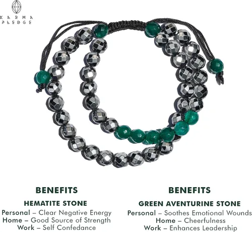 Vista 94 de Pulseras de cristal curativo para mujeres y hombres, espiritual, energía positiva y equilibrio, pulseras de cuentas de cristal natural hechas a mano