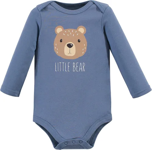Vista 6 de Hudson Baby - Mameluco de algodón de manga larga para bebé, Little Bear 5