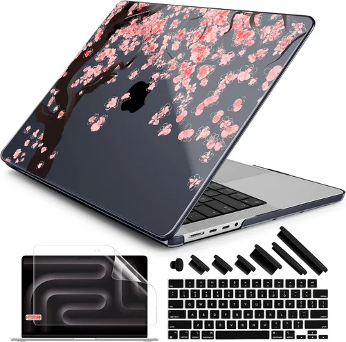 Vista 41 de DONGKE Funda para M5 MacBook Pro de 14 pulgadas 2025 2024-2021 M4 M3 M2 M1, cubierta de carcasa dura de plástico compatible con A3434 A3112 A3401
