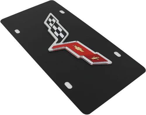 Vista 3 de Chevrolet Eurosport Daytona - Compatible con placa de matrícula Corvette C6 Flags 2005-2013, en acero negro