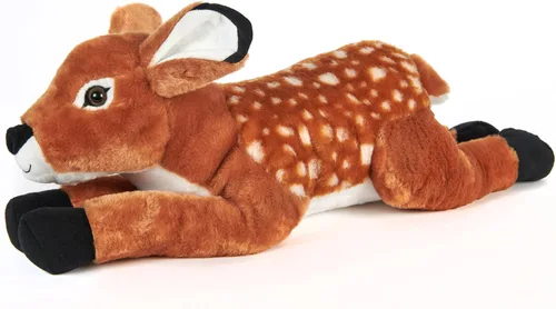 Vista 2 de The Petting Zoo Fawn - Peluche de animal de peluche, regalos para niños, animales salvajes de Onez, juguete de peluche Jumbo Fawn de 20 pulgadas