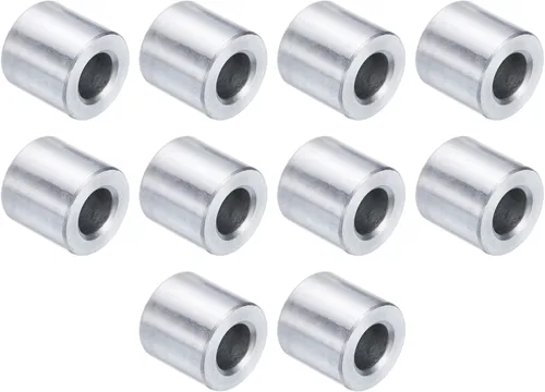 Vista 9 de uxcell 10 piezas de espaciador de aluminio con 1/2" de diámetro interno x 1" de diámetro exterior x 1" de longitud, con acabado liso, espaciador