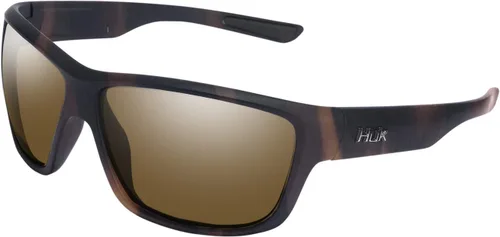 Vista 17 de HUK Gafas de sol, lentes polarizadas con marcos de rendimiento, gafas de sol para pesca, deportes y exteriores (Challenge) Espejo azul/negro mate