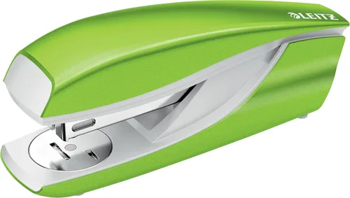 Vista 7 de Leitz Grapadora, capacidad para 30 hojas, cuerpo metálico ergonómico, incluye grapas, rango Wow, 55021001 - Amarillo limón