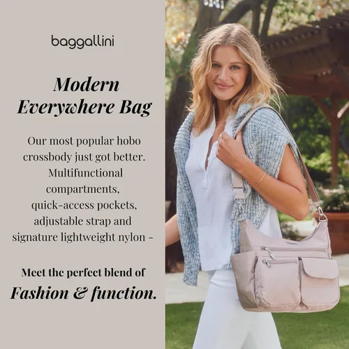 Vista 36 de Baggallini Modern Everywhere Crossbody Women 11x9x4.5 RFID Hobo Bag