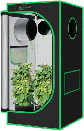 Vista 15 de Tienda de cultivo pequeña para plantas de interior de 18 x 30 x 36 pulgadas, tiendas de cultivo hidropónico Mylar para interiores, sala de cultivo