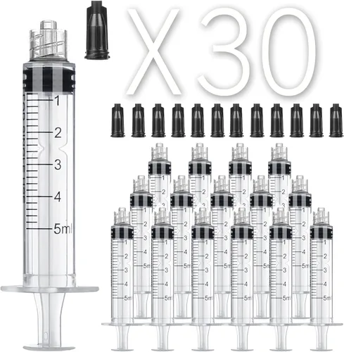 Vista 11 de Paquete de 30 jeringas Luer Lock de 0.03 fl oz sin aguja, jeringas