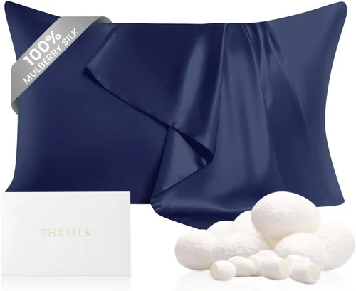 Vista 43 de THXSILK Funda de almohada 100% seda de morera para la salud del cabello y la piel, funda de almohada suave y lisa de 22 momme con cremallera oculta