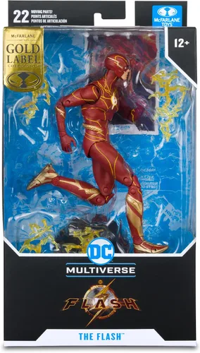 Vista 8 de McFarlane Toys The Flash Speed Force Variant (The Flash Movie) 7 Figuras Store Etiqueta de oro exclusiva