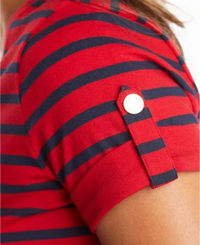 Vista 3 de Nautica Easy Comfort - Camiseta de algodón elástico con cuello en V para mujer