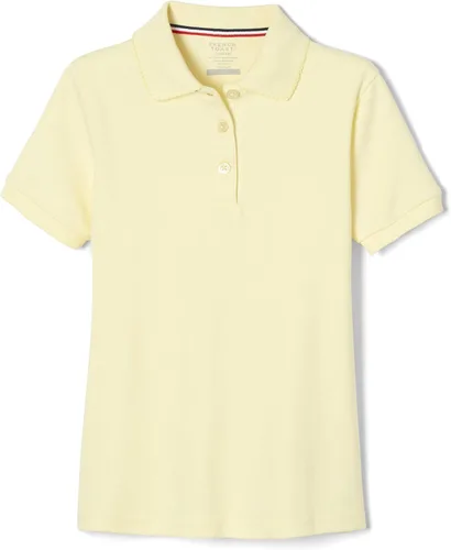 Vista 11 de French Toast Girls' Plus Sized Short Sleeve Polo with Picot Collar Azul marino