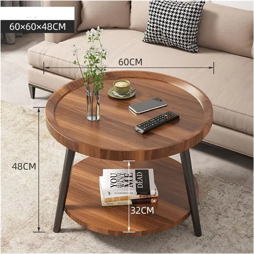 Vista 2 de Mesa de centro moderna Nórdica Pequeña Mesa de centro Mesa auxiliar Sofá Sala de estar Hogar Pequeño Apartamento Mesita de noche Esquina Varios