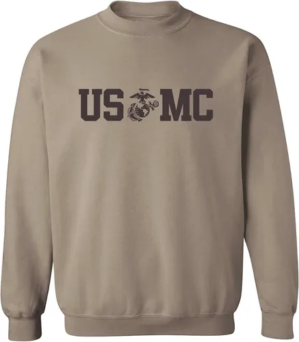 Vista 3 de zerogravitee USMC Eagle Globe Anchor - Sudadera con cuello redondo Real