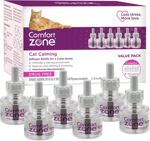 Vista 10 de Comfort Zone Recambio de difusor calmante para gatos, 1 paquete – Los recambios de feromonas calmantes para gatos ayudan a reducir la ansiedad