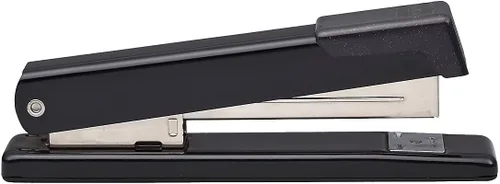 Vista 2 de Bostitch Office Grapadora clásica de escritorio de metal, capacidad para 20 hojas, doble engrapado, se abre para pegar, tira completa, negro