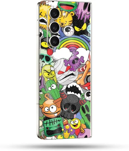 Vista 11 de MightySkins Skin compatible con Samsung Galaxy Z Fold 5 - Puppy Fall Funda protectora de vinilo duradera y única Fácil de aplicar, quitar