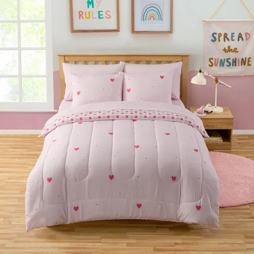 Vista 16 de Juego de edredón con diseño de baloncesto tamaño individual – Ropa de cama en una bolsa con sábanas, fundas de almohada y fundas decorativas