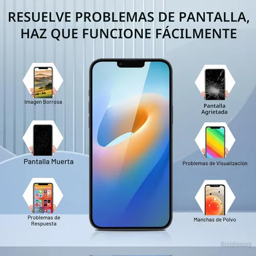 Vista 4 de Pantalla de repuesto para iPhone 13, 6.1 pulgadas, LCD con auricular