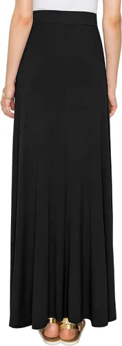 Vista 3 de Lock and Love Maxi falda de cintura alta para mujer estampado con estilo falda larga