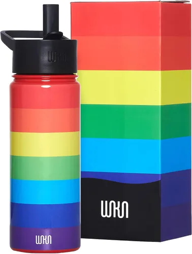 Vista 56 de Wildkin Kids - Botella de agua de acero inoxidable de 14 onzas para niños – Sin BPA, a prueba de fugas, aislada, fácil de limpiar - Ballerina