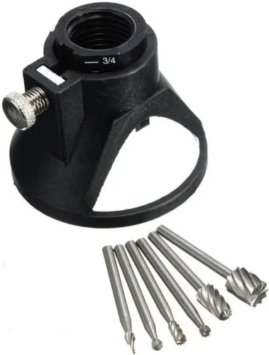 Vista 3 de Guía de corte de herramientas multiuso rotativo, cubierta de bocina, tallado, localizador rotativo, cortes de precisión, herramientas de accesorios