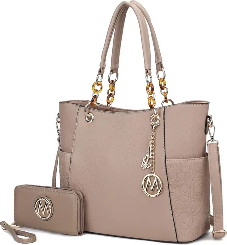 Vista 40 de MKF Collection - Juego de bolsa de mano para mujer, con cartera y asa superior, de piel vegana