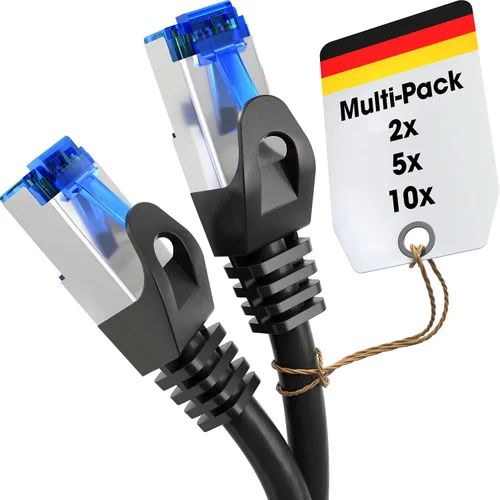 Vista 14 de KabelDirekt – Cable de red – 10Gbps, para máxima velocidad de Internet de fibra óptica – 1.5 pies, disponible en 1-100 pies – Cable Ethernet y LAN