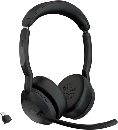 Vista 11 de Jabra Evolve2 55 Auriculares inalámbricos estéreo con ANC, color negro