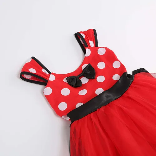 Vista 3 de Gridamea - Vestido de Minnie Mouse para niñas, disfraz de Mickey para fiesta de cumpleaños