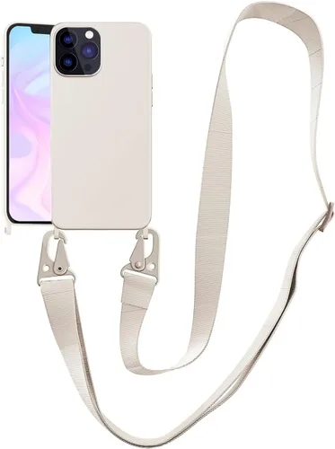 Vista 19 de Funda compatible con iPhone 8 Plus, iPhone 7 Plus/6 Plus/6S Plus con cordón, funda cruzada para iPhone con correa ajustable de silicona para iPhone
