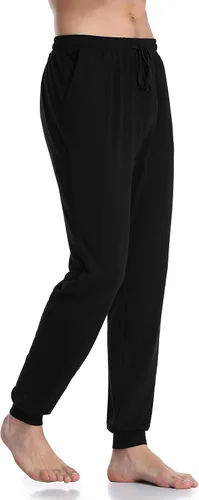 Vista 3 de COLORFULLEAF Pantalones de pijama para parejas para hombre y mujer pantalones de pijama de algodón pantalones de pijama para hombre pantalones