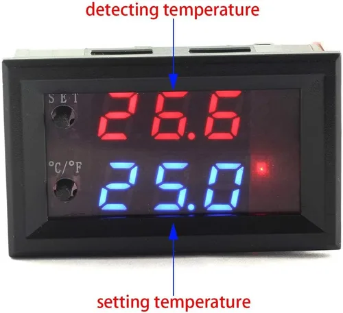 Vista 3 de DZS Elec Controlador de temperatura -50 a 110 Celsius (-58 a 230 F) DC 12V Módulo de interruptor de control de termostato programable
