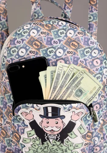 Vista 5 de Mochila Mini Monopoly AOP Money Multicolor