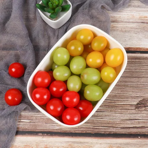 Vista 7 de Cuencos de ensalada de papel desechables de 25 onzas con tapas, recipientes rectangulares para alimentos, cuencos de sopa, suministros de fiesta