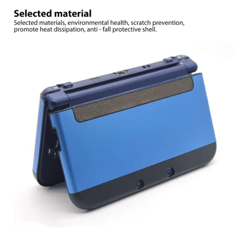 Vista 2 de Funda protectora con carcasa rígida compatible con Nintendo 3DS XL LL, a prueba de polvo y a prueba de golpes - Azul