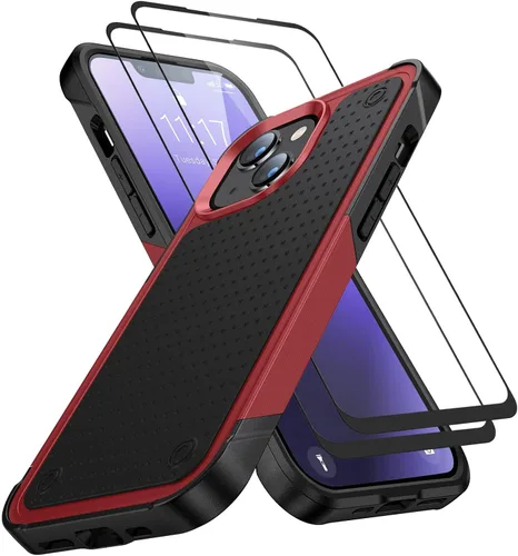 Vista 331 de Jeylly Funda para iPhone SE/Funda para iPhone 5S, Exterior de Plástico Duro que Absorbe Golpes + Interior de Silicona de Goma Defensor contra