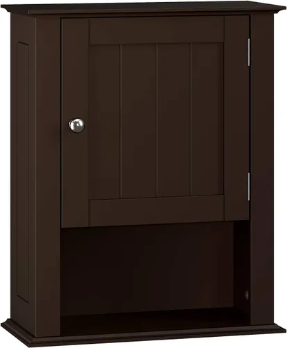 Vista 7 de RiverRidge Ashland pared de una sola puerta, gabinete gris, gris