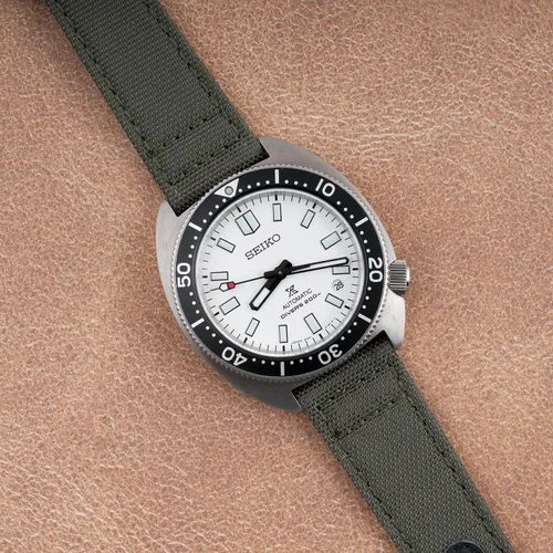 Vista 73 de StrapHabit Correa de reloj de liberación rápida, correa de reloj de tela de vela, dos longitudes, correa de reloj de piel de nailon, 0.748 in, 0.787
