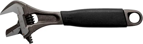 Vista 2 de Bahco 6" SAE Ergo - Llave industrial combinada ajustable/para tubos con acabado negro, boca reversible para doble funcionalidad, dientes agresivos