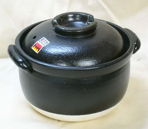 Vista 2 de Olla de Arroz Yokkaichi Banko 3 Go (doble tapa)